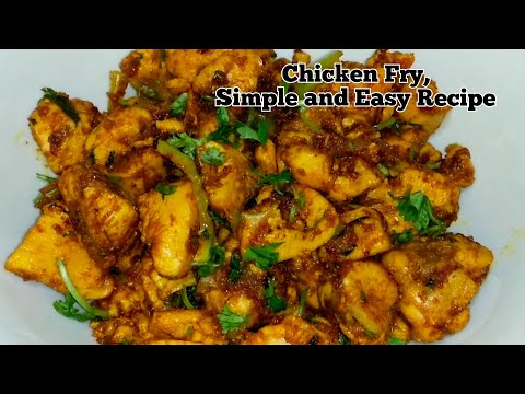 Chicken fry/chicken recipes/chicken dry fry/chicken roast/simple chicken fry/instant chicken fry