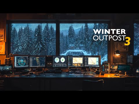 Winter Mission Outpost 3 [ALONE] Dark Ambient Focus Music 4K