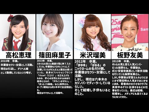 アイドルから卒業後に失敗してしまった人たちのエピソード集（AKB、モー娘。）