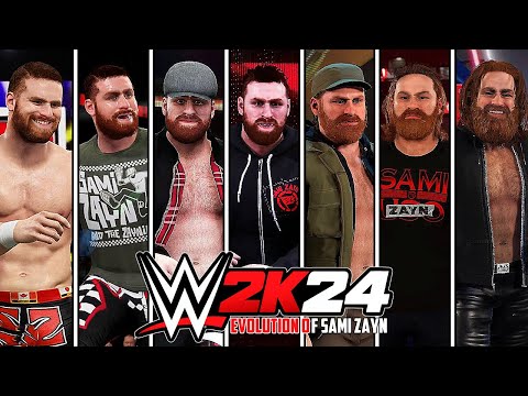 Sami Zayn Entrance Evolution in WWE Games !! (WWE 2K15 - WWE 2K24)