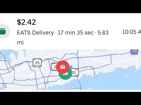 Is there any minimum wage for a trip for a uber eats drivers outside the city in new york