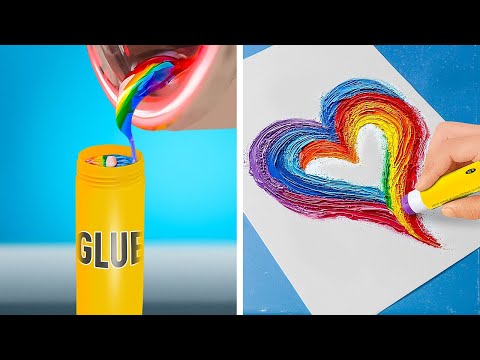 ¡INCREÍBLE! 🌈✨ IDEAS DE MANUALIDADES ARCOÍRIS PARA DÍAS ABURRIDOS