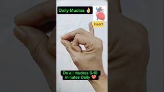 3 Daily Yoga Mudras for Eyes, Heart & Sleep #shorts#mudra