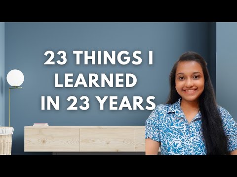 23 Things I Learned In 23 Years | 23 Life Lessons | Srushti Kale