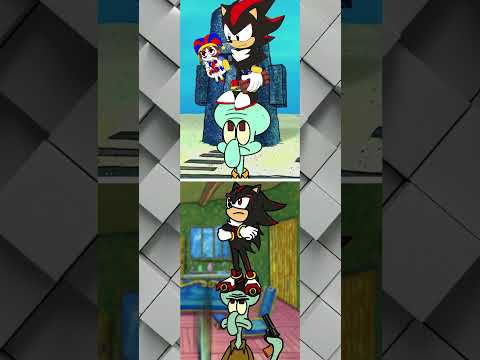 New Or Old - Squidward vs Shadow The Hedgehog #sonic #spongebob