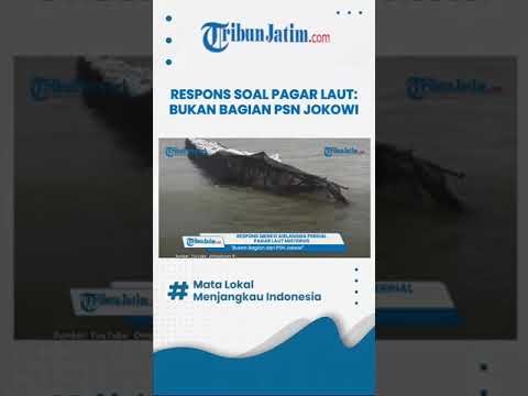 Pagar Laut di Pesisir Utara Tangerang, Mendapat Respons dari Menteri Koordinator Bidang Perekonomian