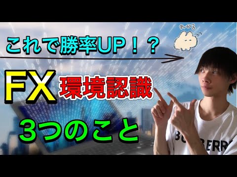 【FX環境認識】　勝率を上げるための３つのポイント！！　環境認識/トレーニング/方法