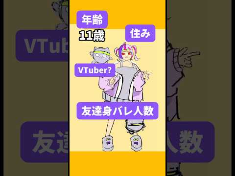 小学生VTuberの個人情報 #shorts #小学生 #新人vtuber #vtuber #イラスト