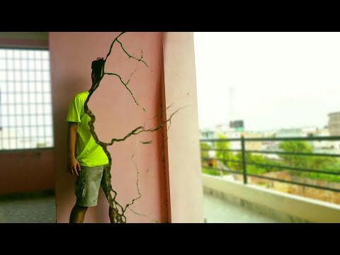 Crack wall effect with kinemaster professional video editor apps