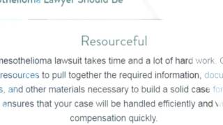 mesothelioma attorney assistance short description