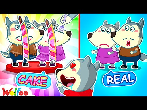 Wolfoo Was Adopted By Cake Parents 🤩 Real Or Cake | Wolfoo Family Funny Stories | Wolfoo Channel