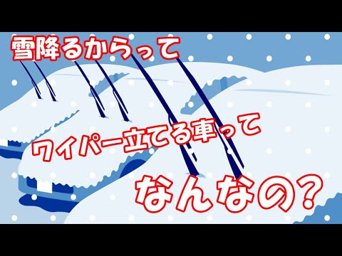 雪降るからってワイパー立てる車ってなんなの？