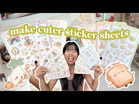 How to make the cutest sticker sheets! | Procreate + Cricut