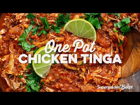 Delicious Chicken Tinga (so versatile!) | Supergolden Bakes