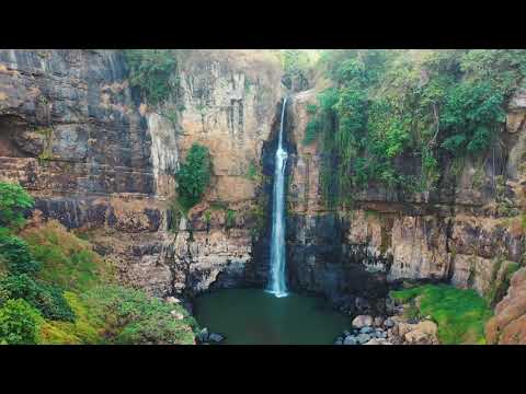 Calm Waterfall With Peaceful Ambient Music - Relaxing Music, Soothing Music, Deep Sleep Music