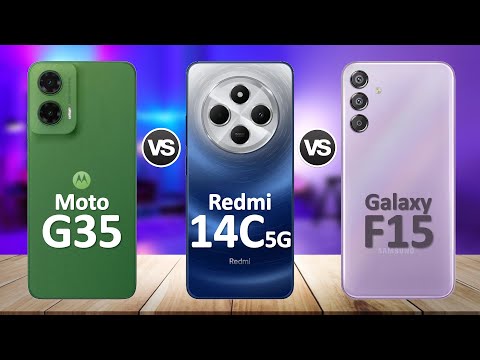 Redmi 14C 5G VS Moto G35 VS Samsung Galaxy F15