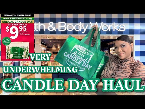 Bath & Body Works Candle Day Haul… A VERY UNDERWHELMING HAUL #vlogmas