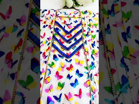 Beautiful Butterfly 🦋 Dress 🥻#designing #dressdesign2023 #viral #shorts