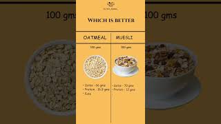 Oatmeal vs muesli