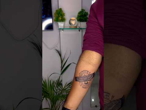 Compass and eagle tattoo design| tattoo in indore navkar tattoos indore #youtubeshorts #