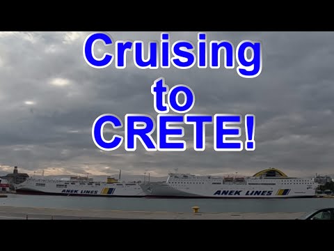 Taking the ferry to Crete