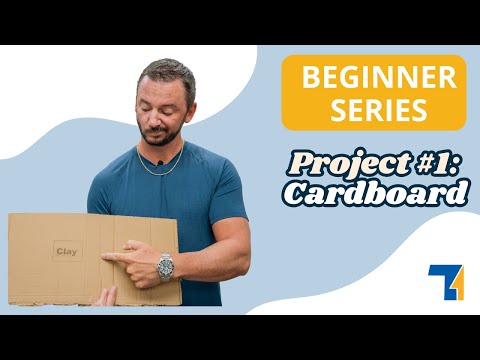 Clay's Beginner Series - Project 1 - Name on Cardboard