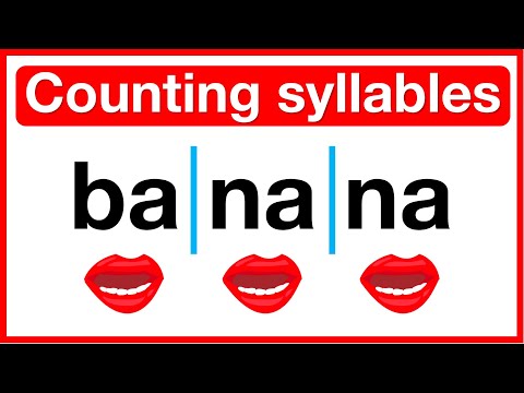 How to count syllables? 🤔 | What are syllables? | Learn how to easily break down words