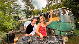 Chill Deep House Music & Outdoor Cooking In Nature | Groovy Relaxing Bus Playlist Mix