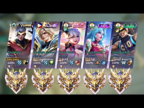 MLBB 5 MEN IMMORTAL PLAYER IN RISING MATCH | INTENSE MATCH😈 (2024 MLBB)