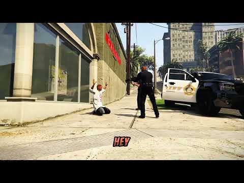 Stupid Cop At Work  in GTA 5! #gaming