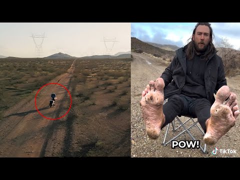 Guy Walking Across America BARE FOOT!