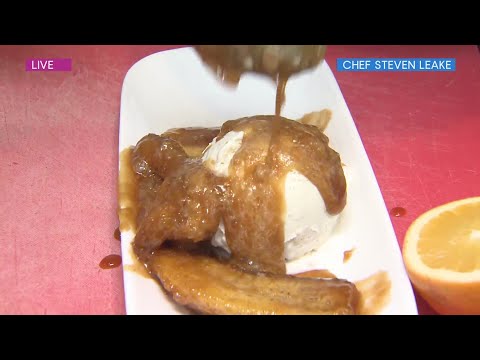 Learn bananas foster magic from chef Steven Leake, Part 2