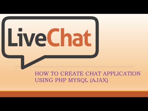 HOW TO CREATE CHAT APP USING PHP MYSQL (AJAX)