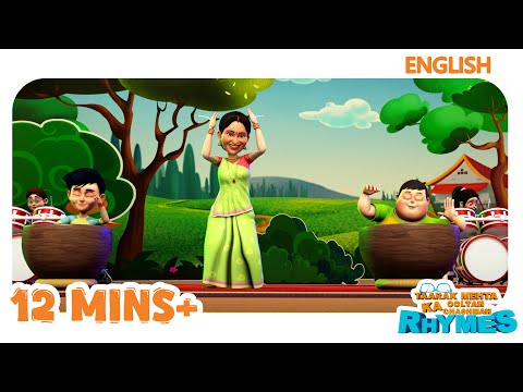 12 Min of Fun & Educational Rhymes| TMKOC English Rhymes |