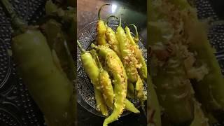 Nariyal bharwa mirchi 🌶️😋 #foodshorts #explore #viral #foodie #foodblogger #foodvlog #india #food