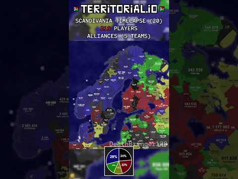 SCANDIVANIA [EU] | ALLIANCES | ⏰ 20x | Territorial.io Timelapse | #20 |  #territorialiotimelapse