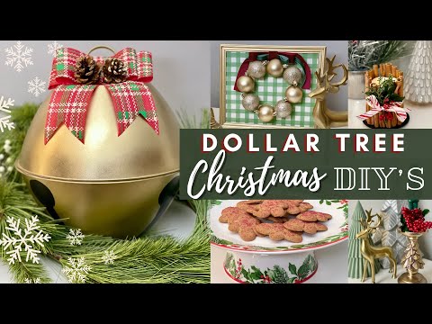 *NEW* DOLLAR TREE CHRISTMAS DIYs | Easy High End Christmas Decor | Best Christmas DIY Hacks 2023