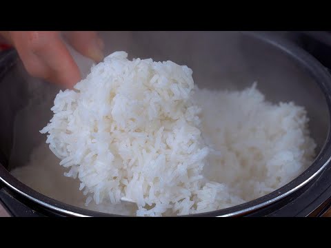 Simple steamed rice also has delicious tips #food