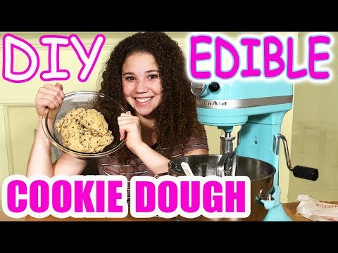 DIY Edible Cookie Dough!! (Haschak Sisters)