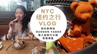 【纽约Vlog（下）】纽约新地标Hudson Yards | 唐人街四川火锅｜鸳鸯烤鱼