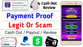 Trivia Master Word Quiz Game Review - Trivia Master Payment Proof - Trivia Master Word Legit Or Scam