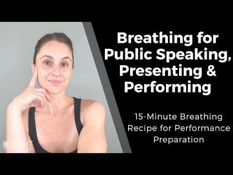 BREATHING RECIPE: Breathing for Public Speaking, Presenting & Performing