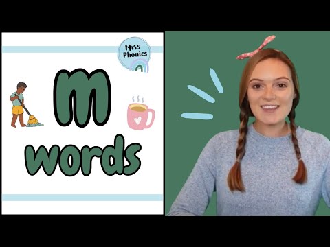 Learn to Blend 'm' Words with Miss Phonics | Phonics Reading Practice for Kids | British Teacher