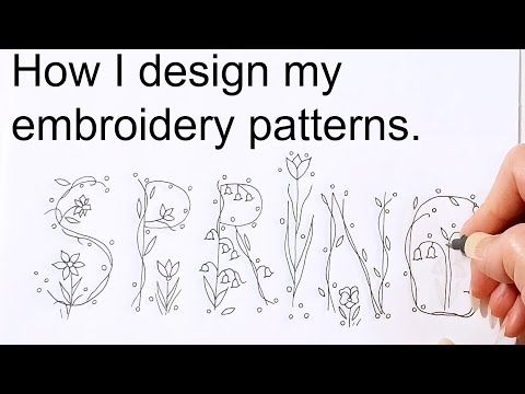 How I design my embroidery patterns