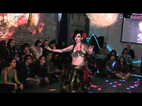 Jolie Roberson solo tribal fusion bellydance at Give Peace a Dance