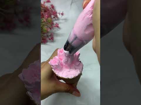 Cake Bouquet Tutorial | Flower Bouquet Cones | How to Use Russian Nozzle#cake #icecreamcone #shorts