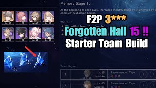 Forgotten Hall 15 | Perfect 3 Stars | Starters Only [Honkai: Star Rail]