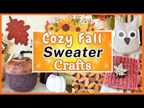 *MUST SEE* Super Cozy Fall Home Decor DIYs Using Sweaters