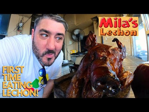 Trying Philippines National Dish @Mila's LECHON---Super CRISPY Lechon in Manila!!! 🇵🇭