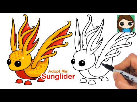 How to Draw a Sunglider ☀️ Roblox Adopt Me Pet